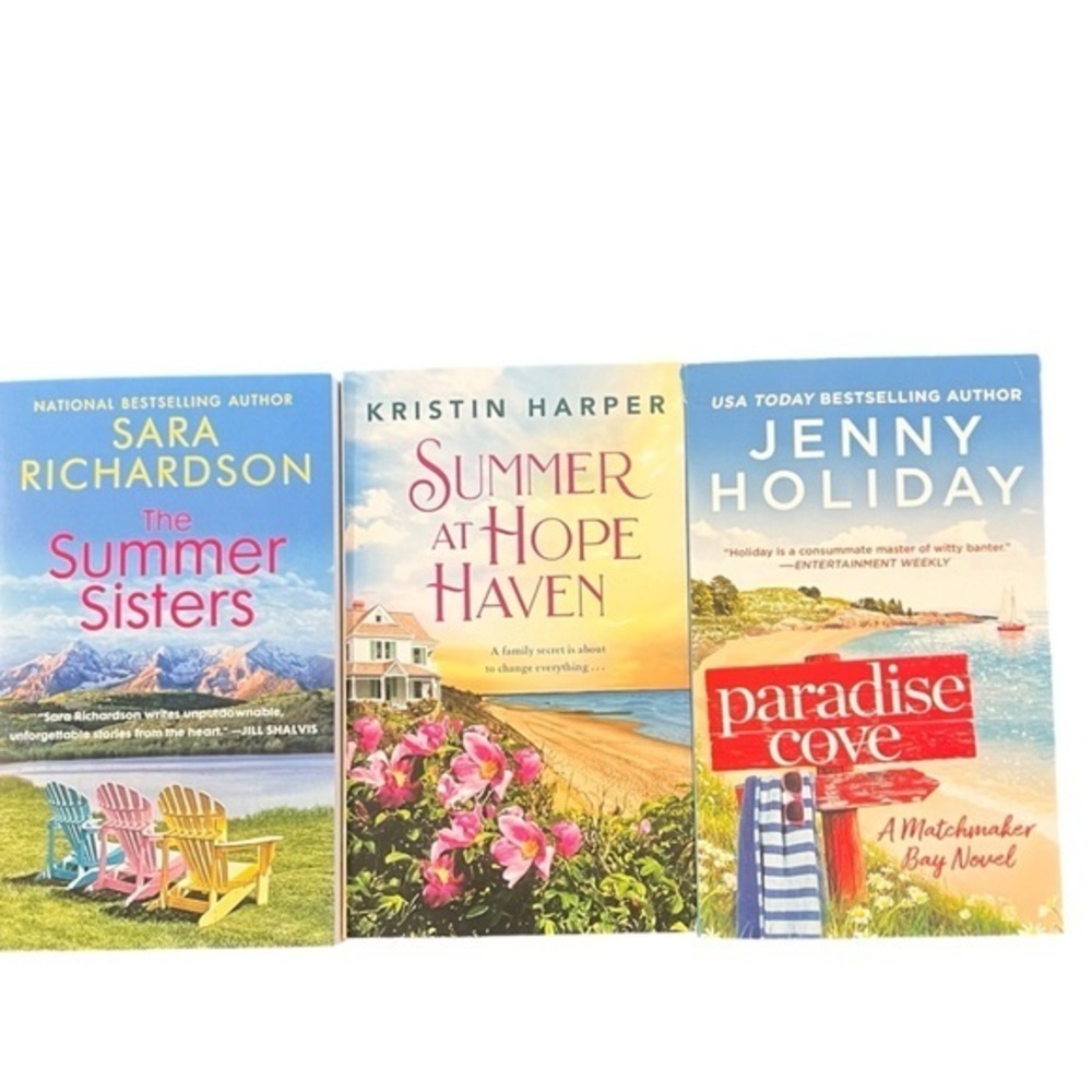 Bundle Of 3 Books Summer Vacation Romance Paperbacks Holiday, Richardson, Harper